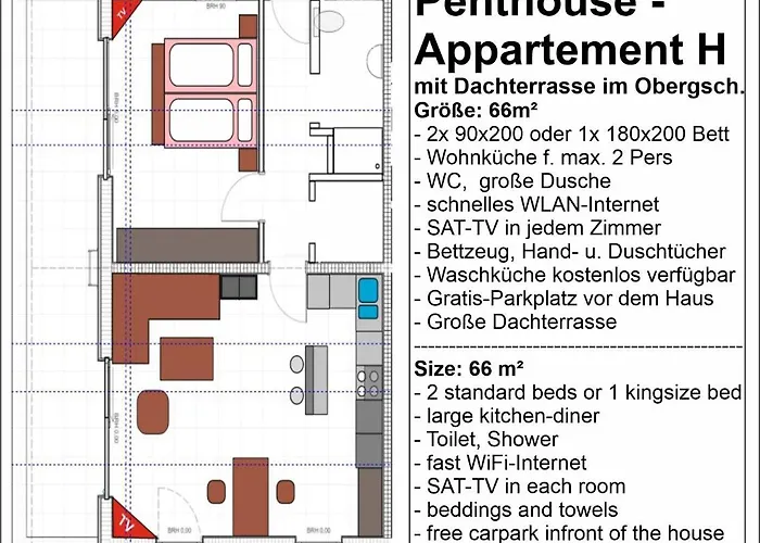 Penthouse-apartment Am Kornfeld * 吕嫩